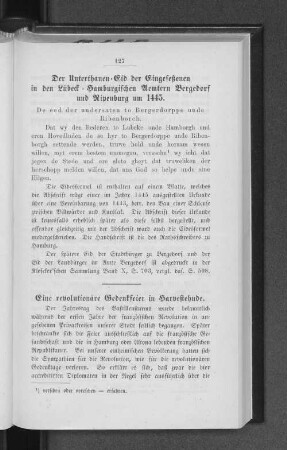 Eine revolutionäre Gedenkfeier in Harvestehude.