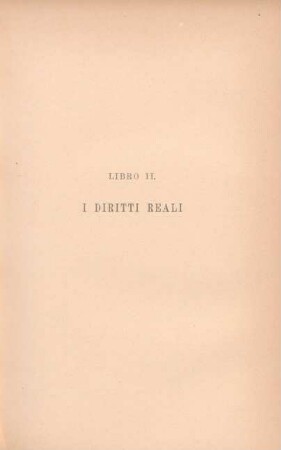Libro II. I diritti reali