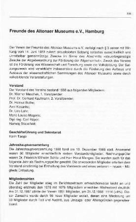 Vorstand und Mitglieder