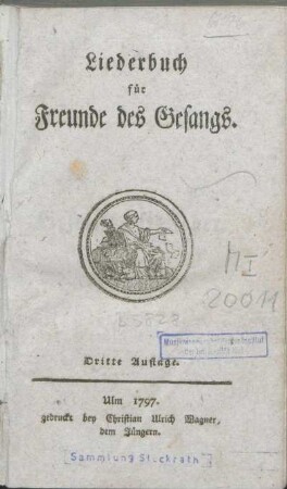 Liederbuch für Freunde des Gesangs