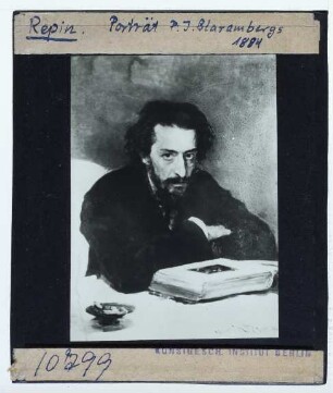 Repin, Porträt von P. J. Blarambergs (Портрет П.И. Бларамберга) (1884)