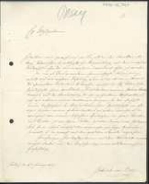Brief von Gabriele de Bray an David Heinrich Hoppe