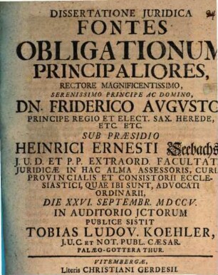 Diss. iur. fontess obligationum principaliores