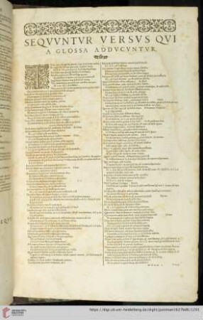 Sequuntur versus qui a Glossa adducuntur