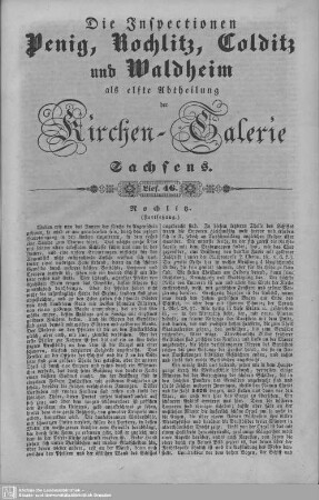 Rochlitz (Fortsetzung), Parochie Großwiederitzsch mit Kleinwiederitzsch und Filial Seehausen : 46. Lieferung