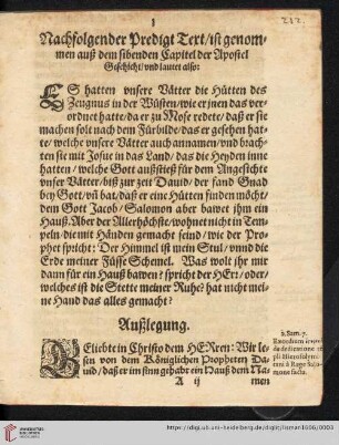 Nachfolgender Predigt