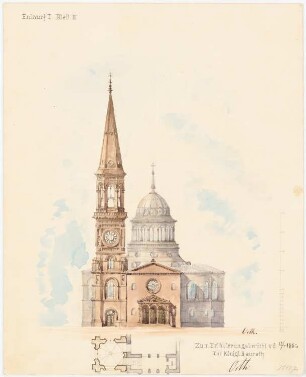 Nazarethkirche (1835), Berlin-Wedding Projekt I (Umbau): Frontansicht