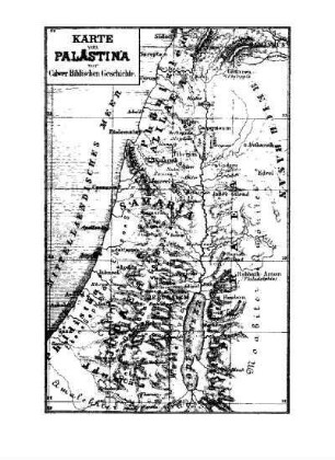 Karte von Palästina