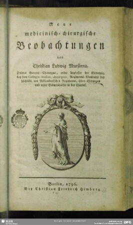 Neue medicinisch-chirurgische Beobachtungen