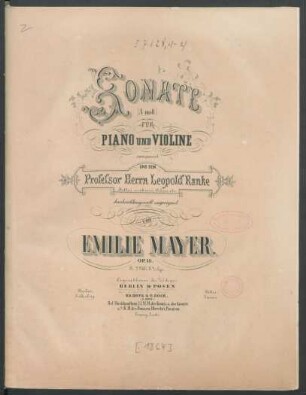 Sonate (A-moll) für Piano und Violine : op. 18.