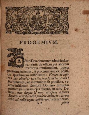 Commentatio iur. de officiis transeuntium cum exercitu per aliorum territoria