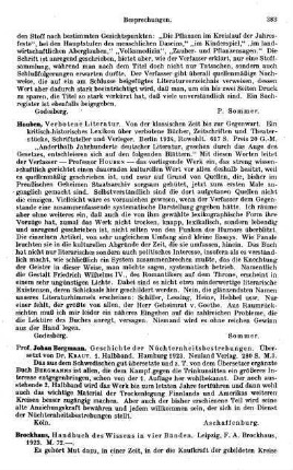 383, Johan Bergmann. Geschichte der Nüchternheitsbestrebungen. 1923