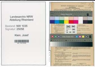 Entnazifizierung Josef Klein , geb. 07.07.1890 (Disponent)