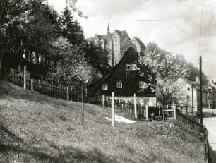 Codlitz (Kreis Grimma). Blick zum Schloss von Nordosten