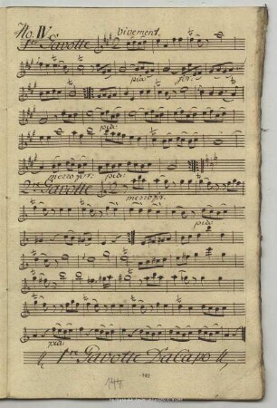 4. Anonymus, Gavottes, A-Dur