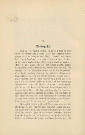 9. Mutterglück