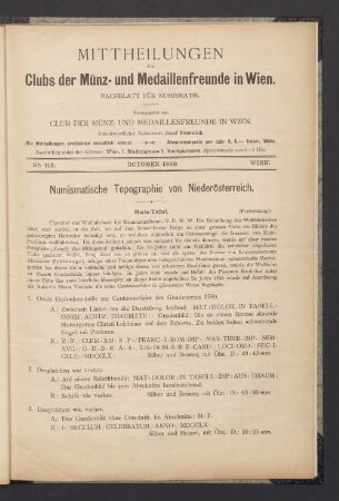 N° 113. October 1899. Wien