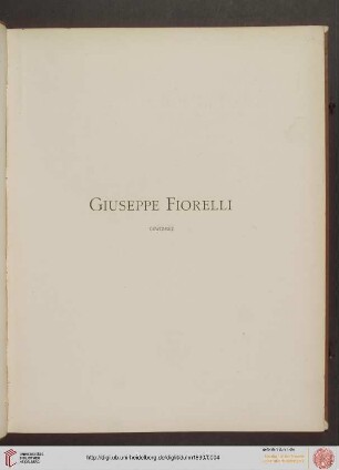 Widmung (Giuseppe Fiorelli)