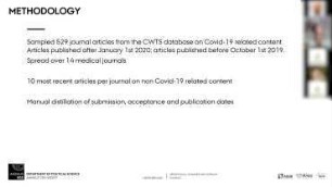 Pandemic effect - Pandemic Publishing: Medical journals strongly speed up their publication process for Covid-19