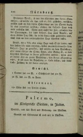[P] = Palermo, im Königreiche Sicilien, in Italien – Prag, im Königreiche Böhmen