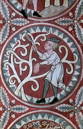 Monatsbild Februar: Beschneiden der Reben