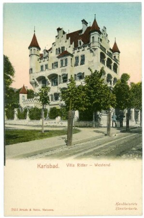 Karlsbad. Villa Ritter (1897; August Exter; Fritz Hessemer) in Westend