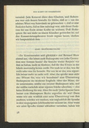 Also: Neuübersetzung