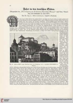 26: Fahrt in den deutschen Süden : (Burgenfahrt der "Vereinigung zur Erhaltung Deutscher Burgen" nach Tirol, Vorarlberg und Liechtenstein im Juni 1925)