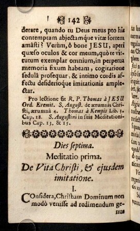 142-162, Dies Septima.