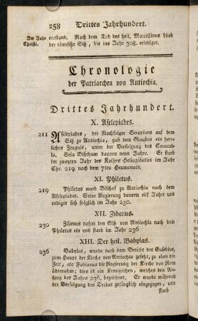 258-269, ...der Patriarchen von Antiochia.-...der römischen Kaiser.