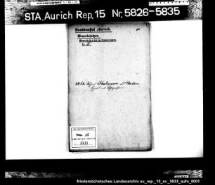 Hausierkonzessionen und -gesuche: Richard Thalmann aus Norden, Bilderhandel