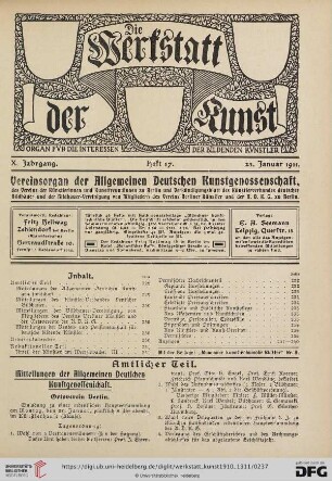 Heft 17 (23. Januar 1911)