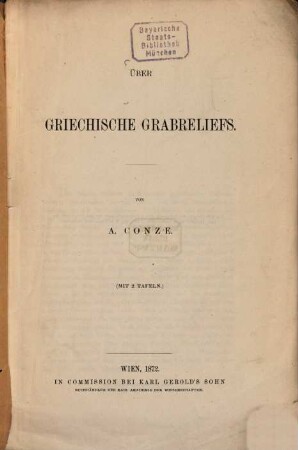 Über griechische Grabreliefs