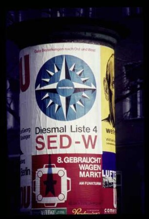 Wahlplakat SED 25.2.67.