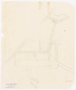 Hansaviertel Grünflächen Wohnhaus (Objekt 14). Interbau Berlin 1957: Lageplan Plattenwege