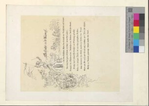 Gedenkblatt an den Aufstand in Baden 1849: "Aufruhr und Kampf".