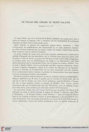 13: Les Palais des Césars au Mont Palatin, [1]