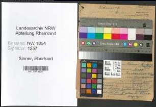 Entnazifizierung Eberhard Sinner , geb. 07.06.1891 (Studienrat)