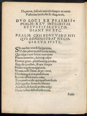 Duo Loci Ex Psalmis.