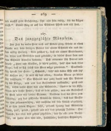 147. Das junggegluehte Maennlein.