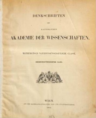 Denkschriften. 56. 1889