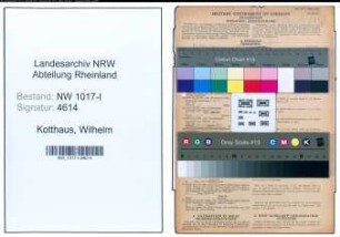 Entnazifizierung Wilhelm Kotthaus , geb. 27.04.1890 (Landwirt)
