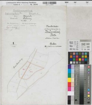 Salwey (Eslohe), Zusammenlegung Niedersalwey, Brouillonkarte 1 Bl. 1 Flur 1