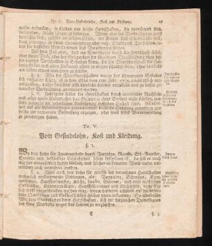 Tit. V. Vom Gesindelohn, Kost und Kleidung.