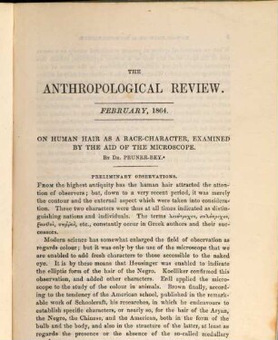 Anthropological review. 2 = No. 4/7. 1864