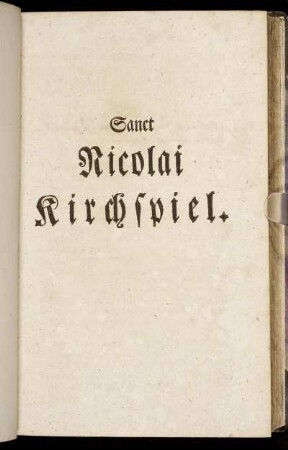 Sanct Nicolai Kirchspiel.