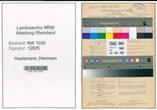 Entnazifizierung Hermann Huelsmann , geb. 06.10.1901 (Steiger)