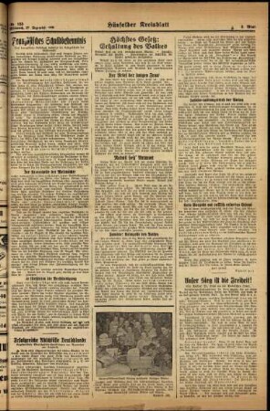 Zweite Ausgabe vom Mittwoch, den 27. Dezember 1939.