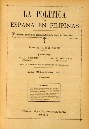 Núm. 67. 29 Agosto 1893