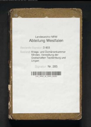 Revision des Lingenschen Domänenanschlags
